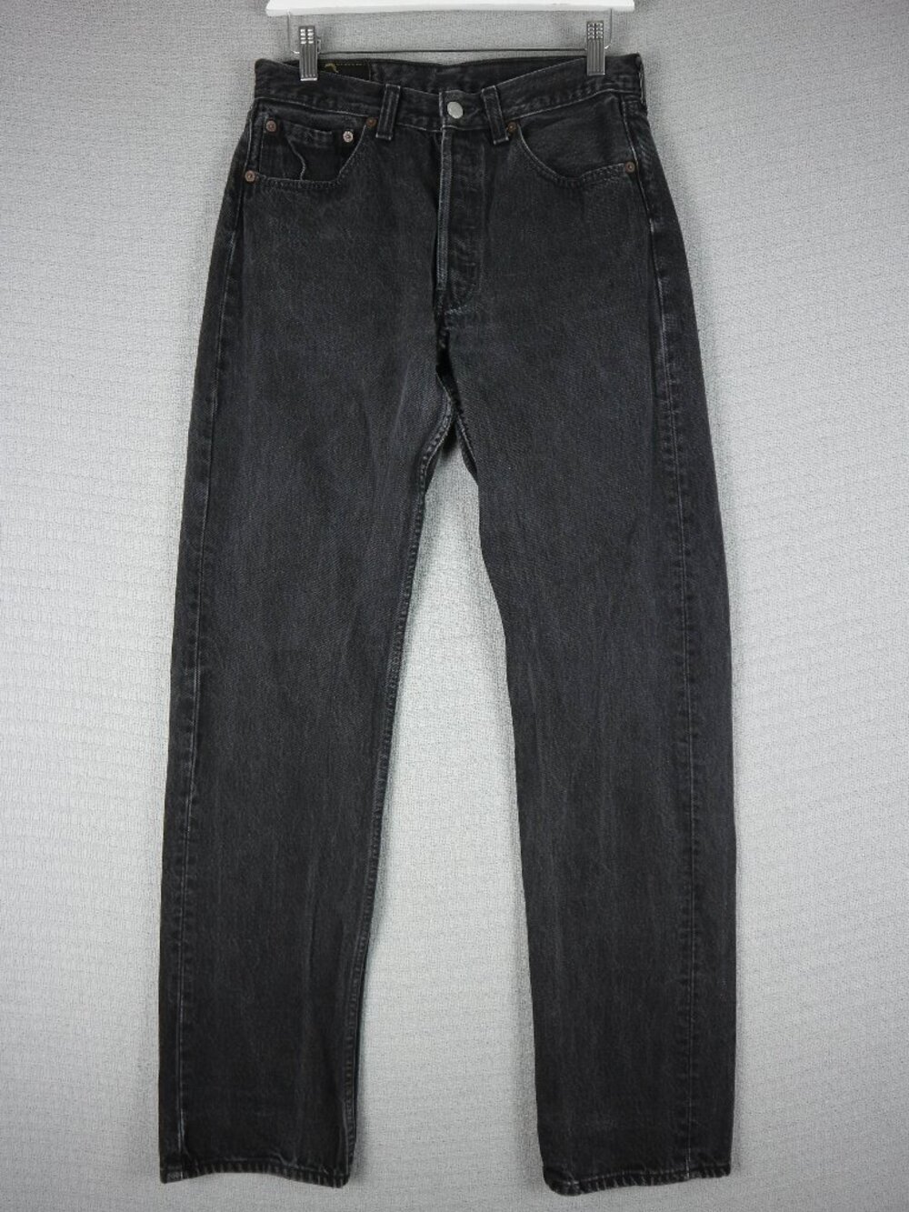 Levi's 501 Made in Canada Vintage 1990s Faded Black Denim Jeans 31x34 VTG